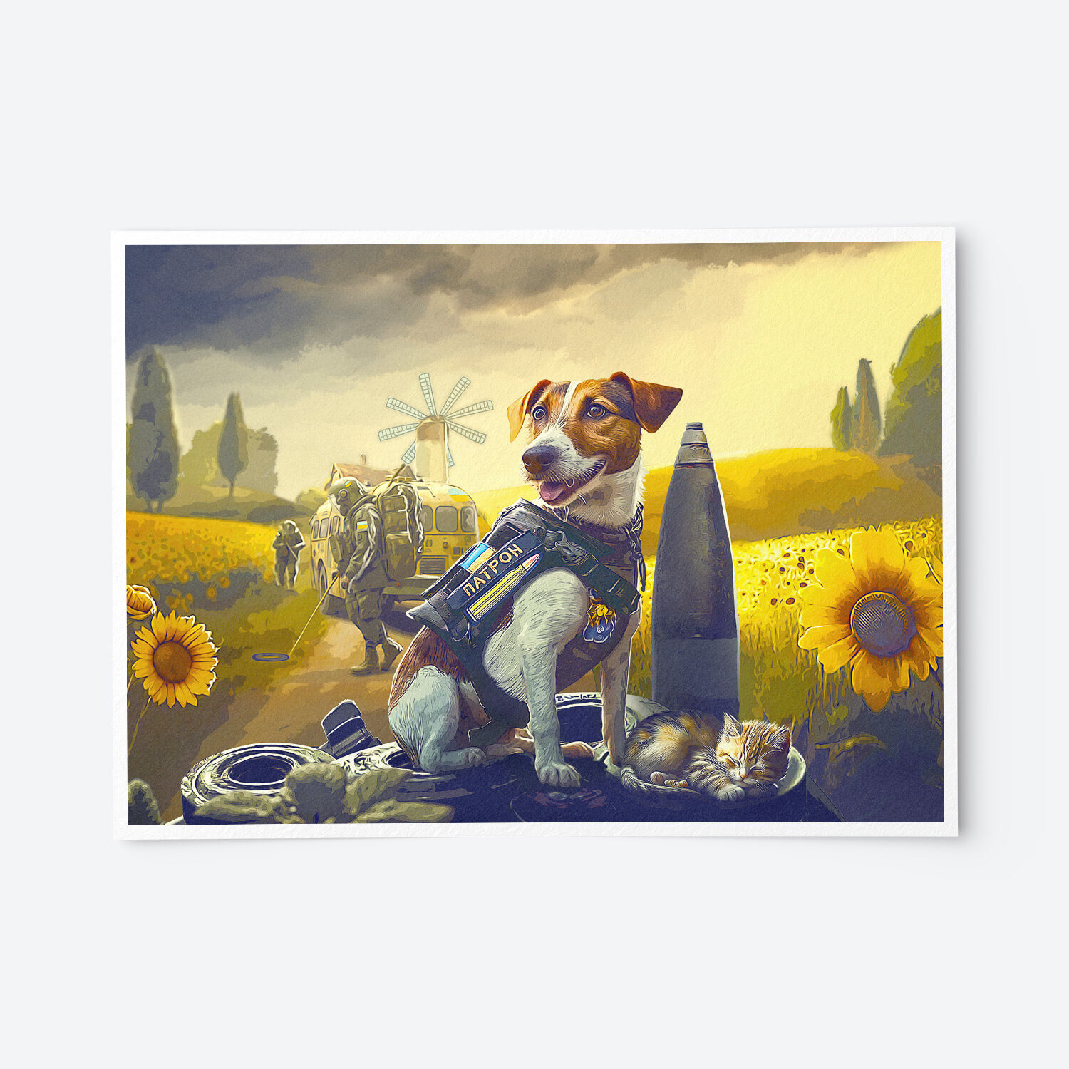 폭탄 탐지견을 후원하세요 - UA Postcards